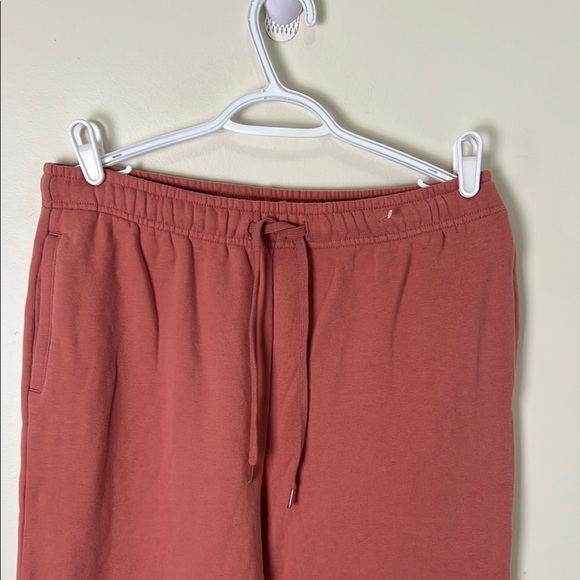 Lands End Hi Rise  Casual Wide Leg Joggers Pockets Pants in Rust Size Medium - Picture 3 of 6